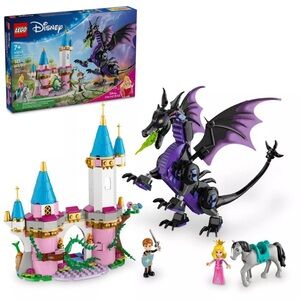 LEGO Disney Princess the Maleficent’s dragon form and Aurora’s Castle